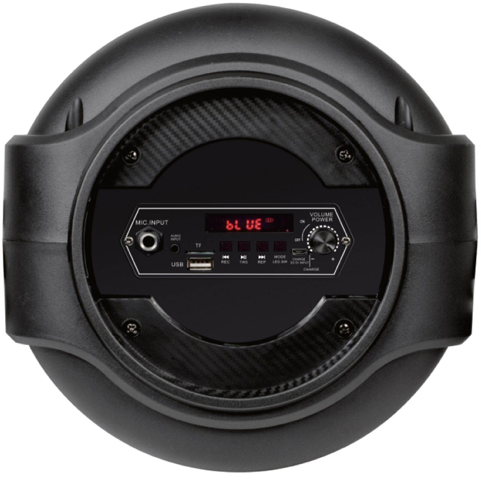 QFX PBX-58 8" Rechargeable PA Speaker +TWS-BT +USB/SD/FM/AUX/LED +RECORDING