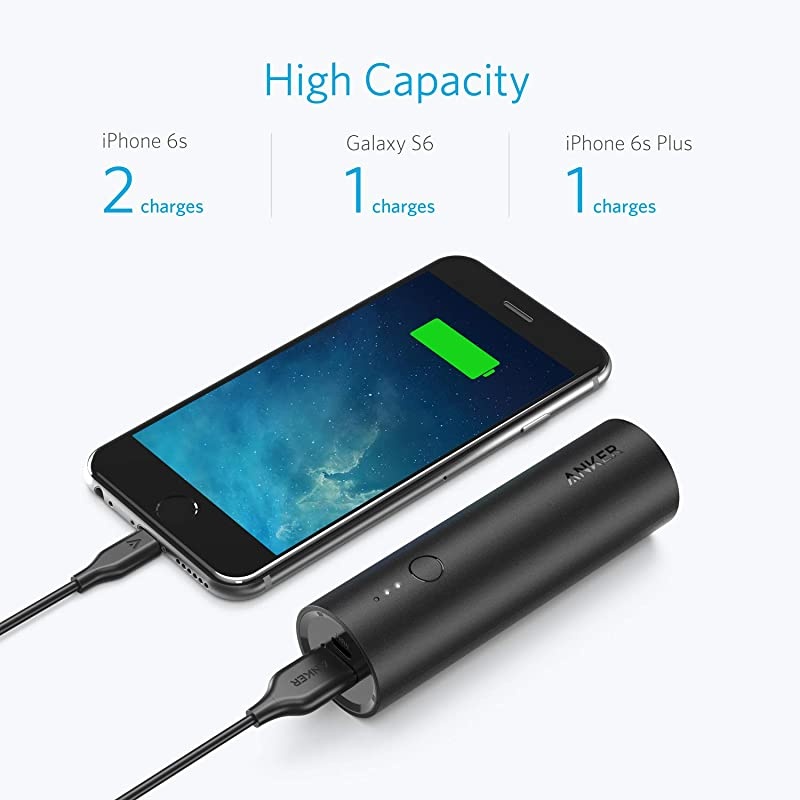 PowerCore 5000 Portable Charger UltraCompact 5000mAh External Battery with FastCharging Technology Power Bank for iPhone iPad Samsung Galaxy and More