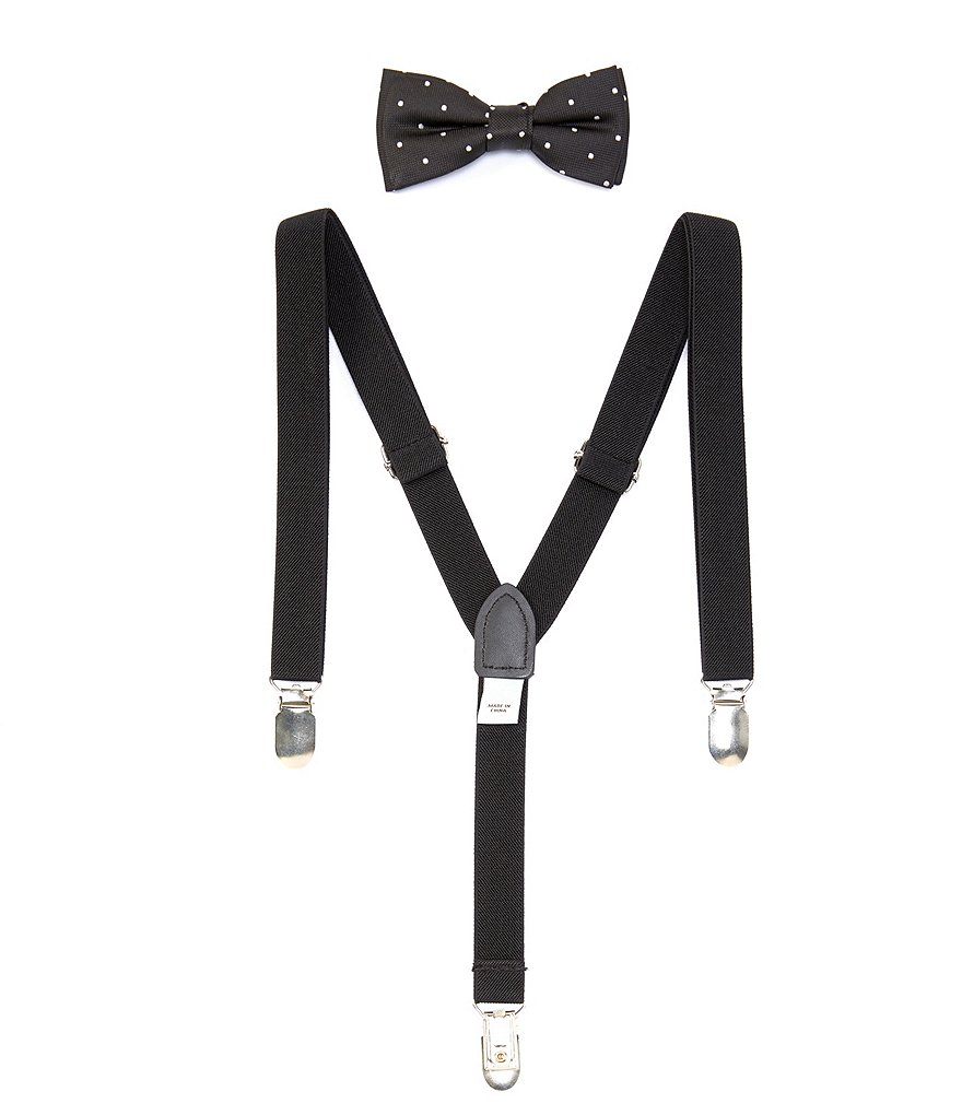 Class Club Boys Dot Bow Tie & Suspenders Set