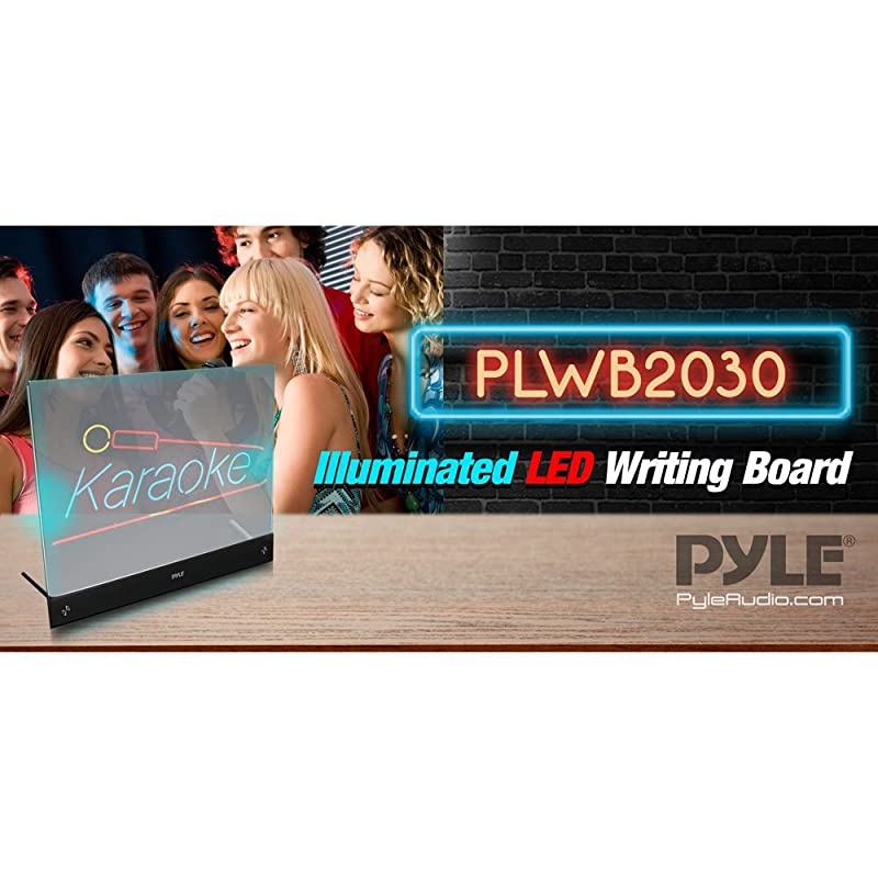 Erasable Desktop Illuminated LED Writing Board with Remote Control and 8 Fluorescent Markers (PLWB2030)