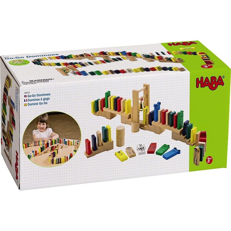 HABA Go-Go Wooden Dominoes 249 Piece Building Set