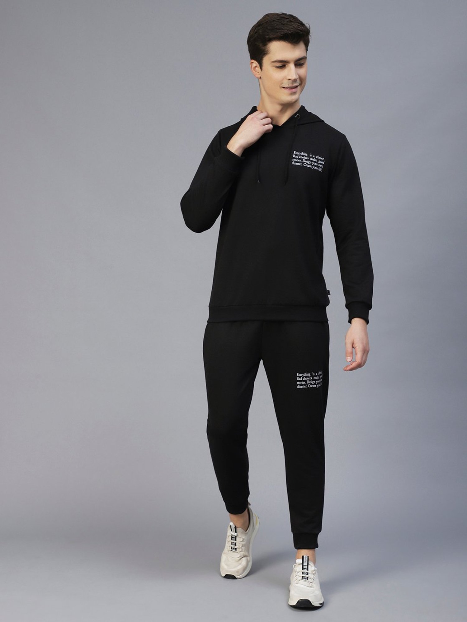 Rigo Black Regular Fit Tracksuit