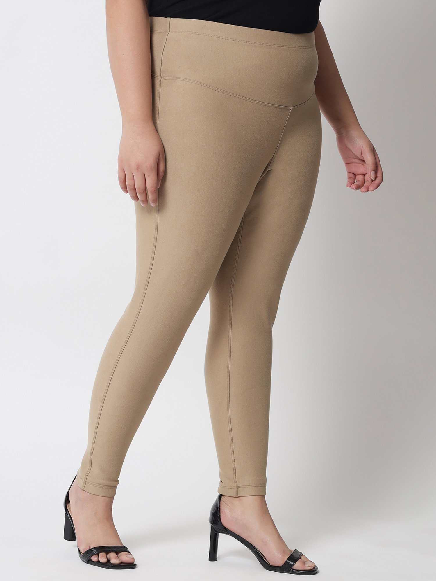 Amydus Beige Tummy Tucker Jeggings