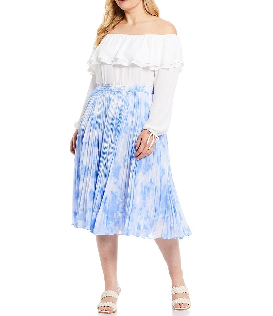 Intro Plus Size Activeease Drawstring Faux Wrap Skort