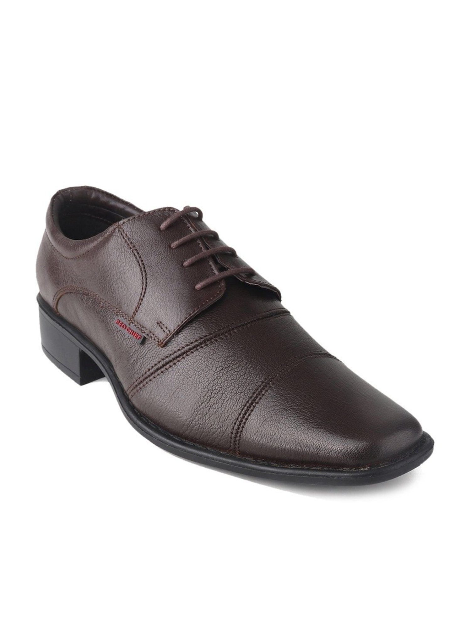 Red Chief Men's Dark Brown Derby Shoes