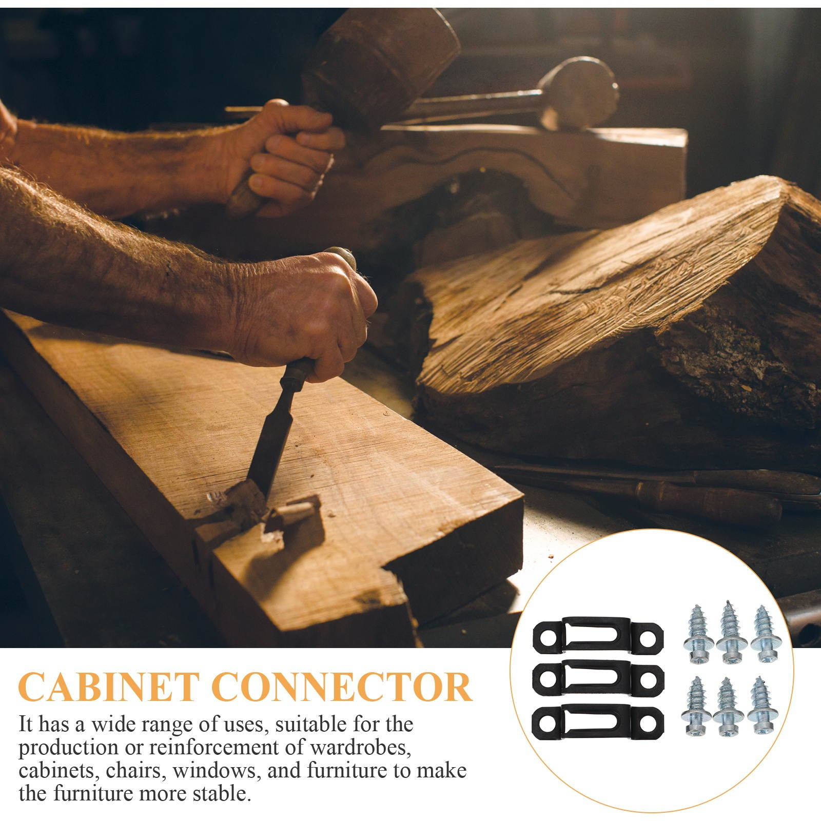 50 Sets Screw Fastener Premium Prime Sturdy Buckle Fastener Connector for Cabinet