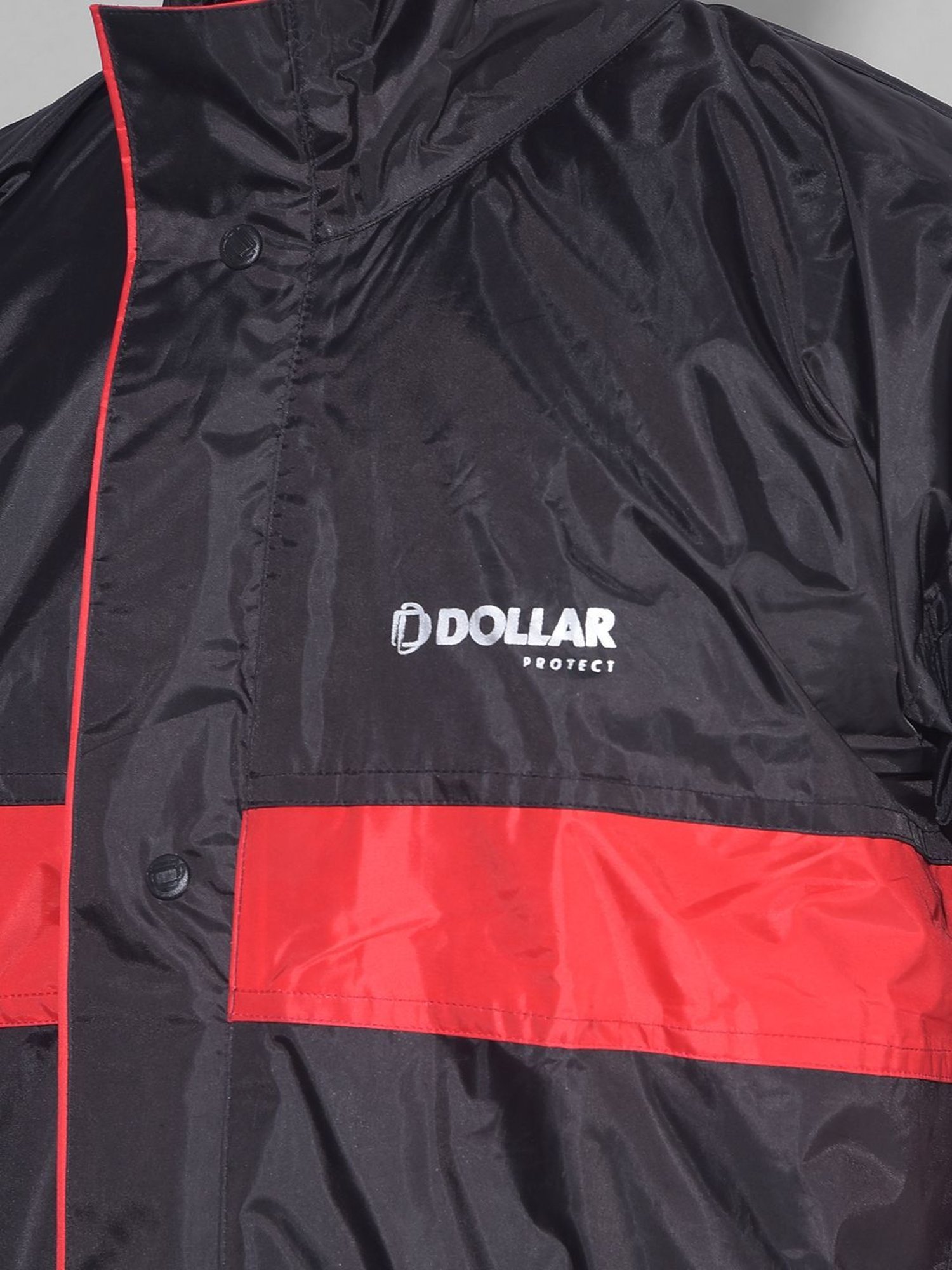 Wildcraft Red & Maroon Regular Fit Colour Block Rainwear Jacket