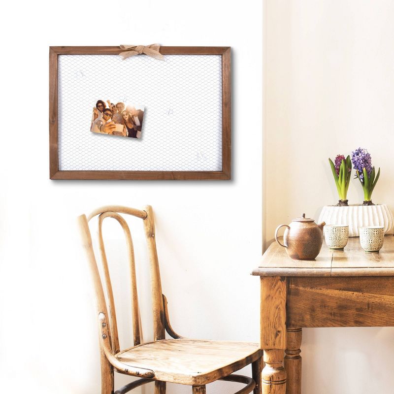 25" x 18" Cardholder with Burlap Bow Brown - New View