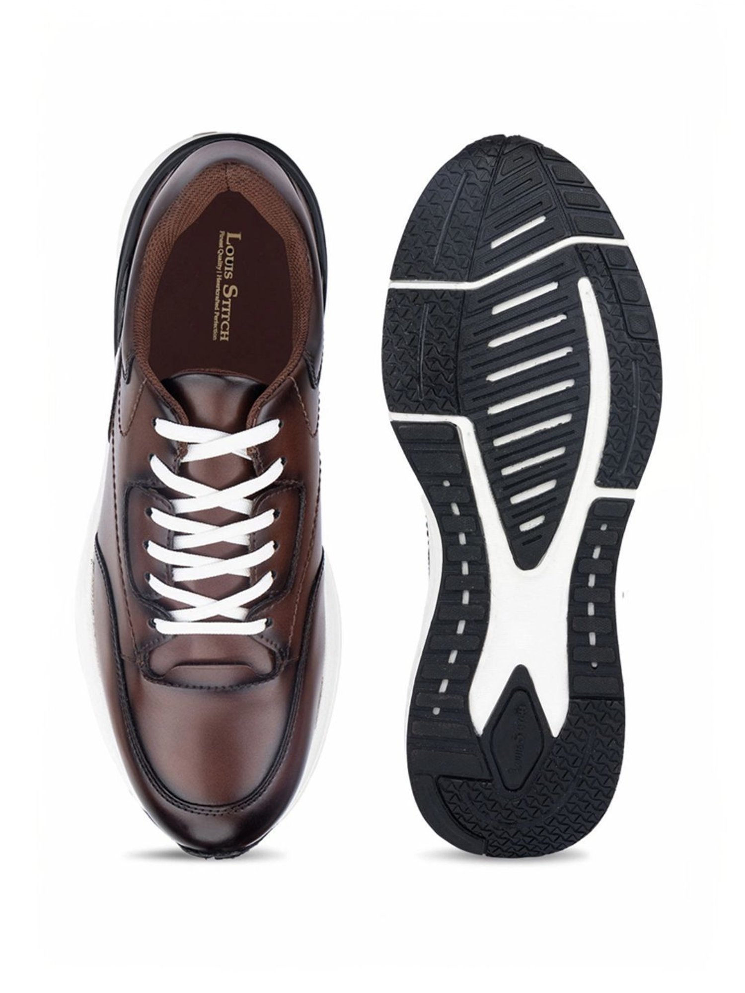 Louis Stitch Men's Tan Casual Sneakers