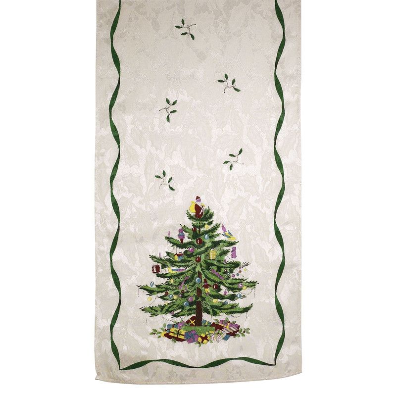 Avanti Spode Tree Green 90" Runner - Multicolored