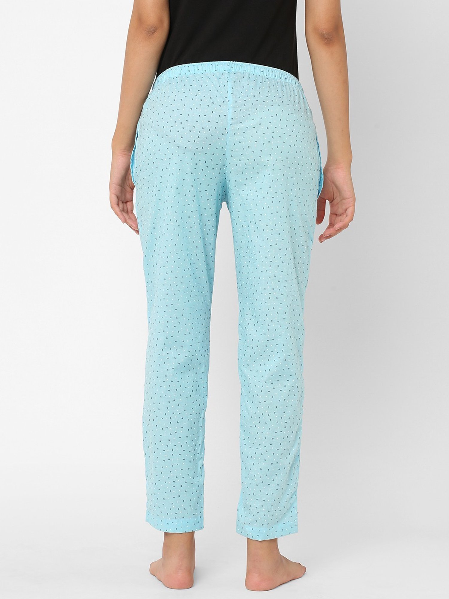 Urban Scottish Sky Blue Printed Lounge Pants