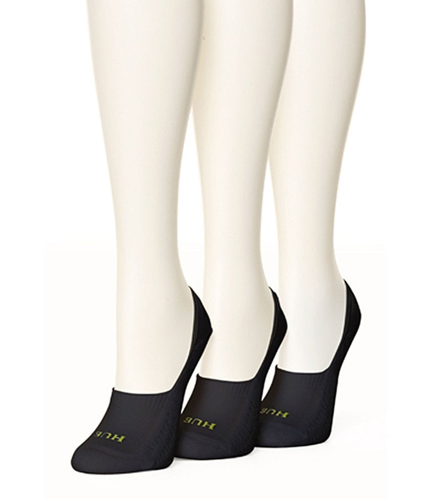 HUE Air Cushion Breathable Liner Socks, 3 Pack