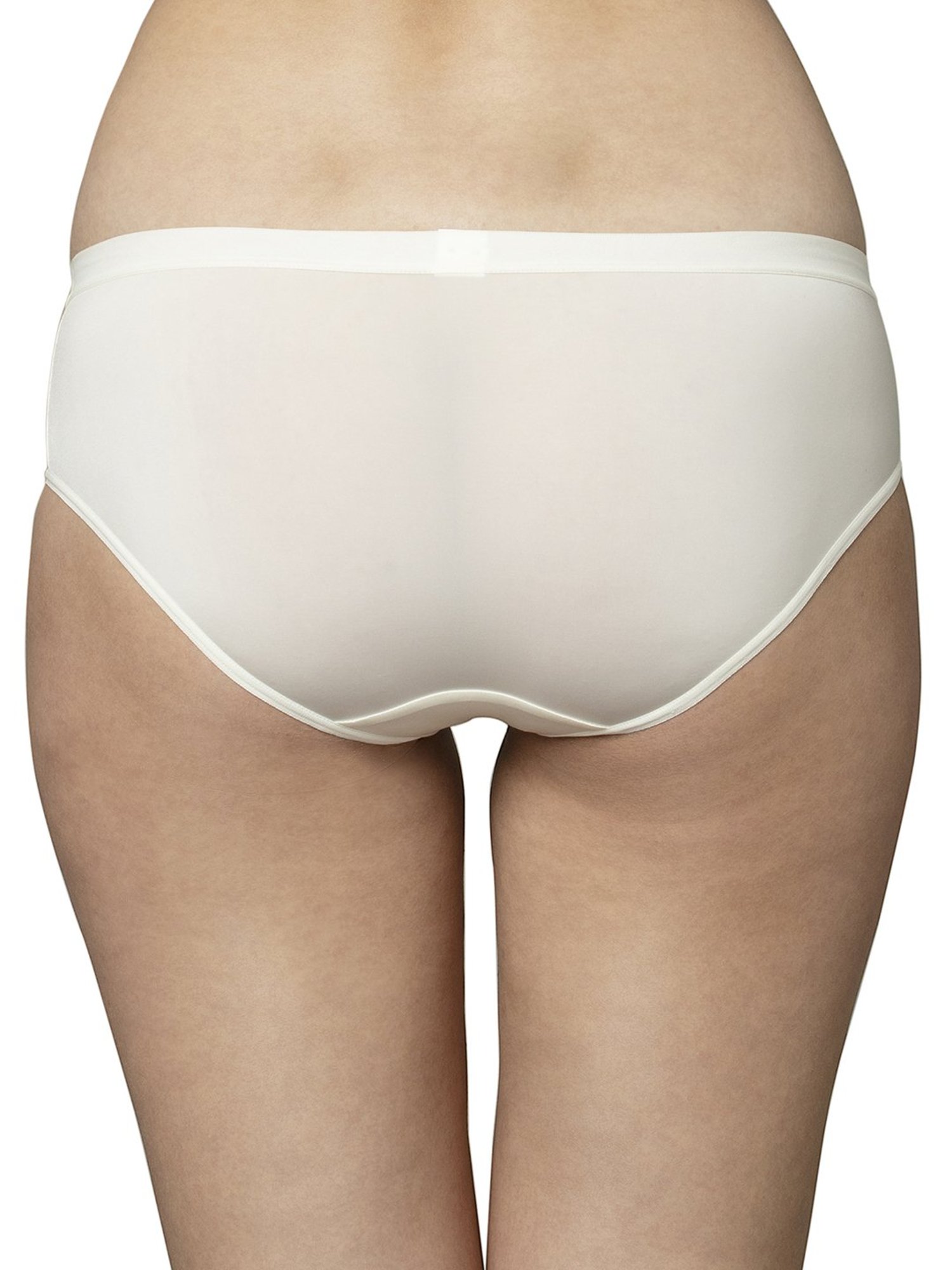 Triumph White & Beige Plain Panties - Pack Of 2