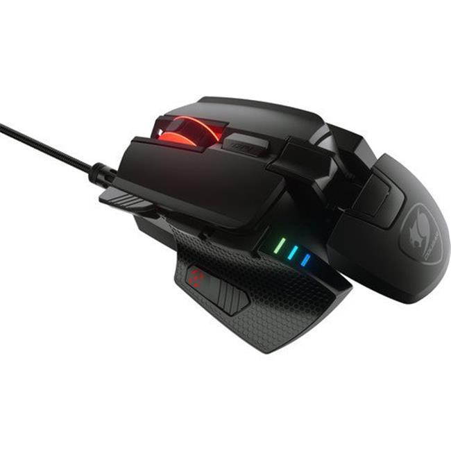 Cougar 700M EVO 16000 DPI Optical Gaming Mouse (Sensor: Pixart PMW3389) with Adjustable Palm Rest, Weights and 8 Fully Configurable Buttons