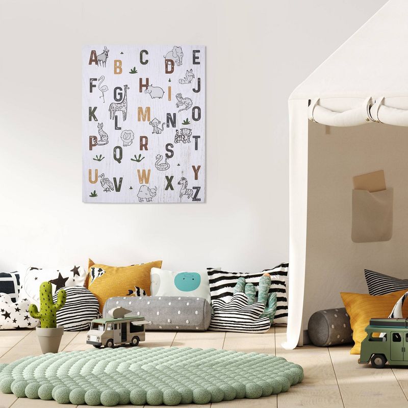 Safari Animal Alphabet Wall Art - Stratton Home Décor