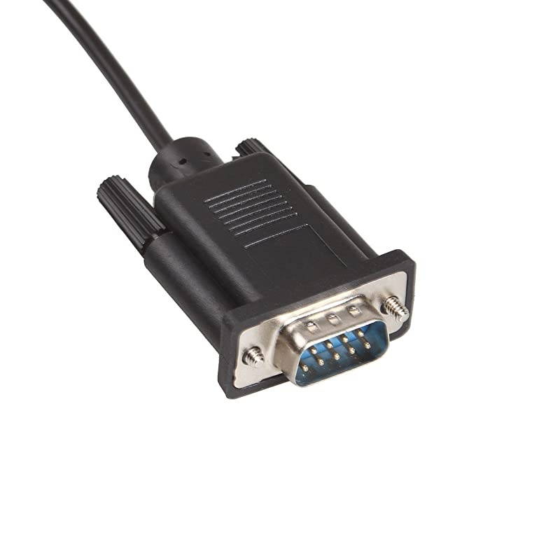 DB9 Male to DC35mm Male Serial RS232 Cable L= 6FT Black