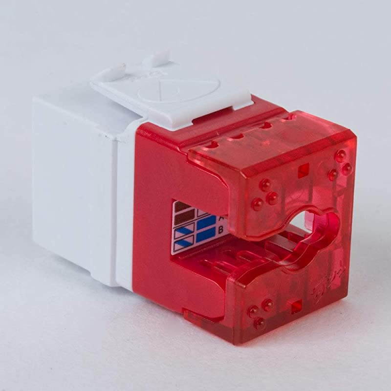 CAT6 RJ45 Keystone Jack for HD Style, Black, 400-Pack