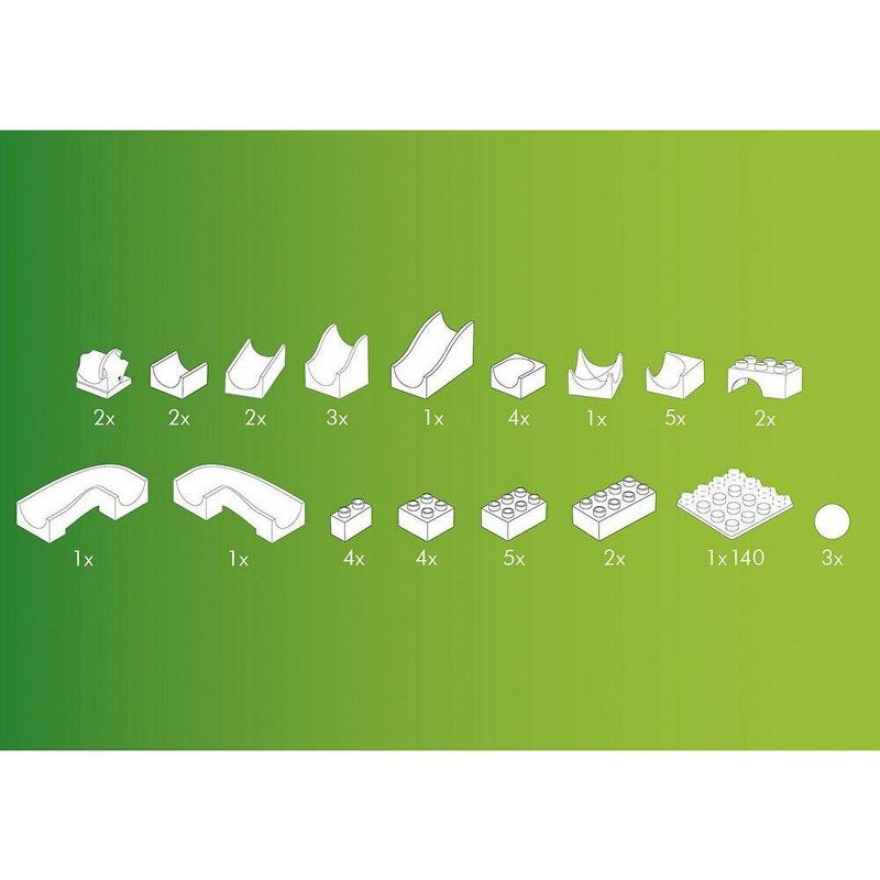 Hubelino Marble Run - 43-Piece Switch Expansion Set