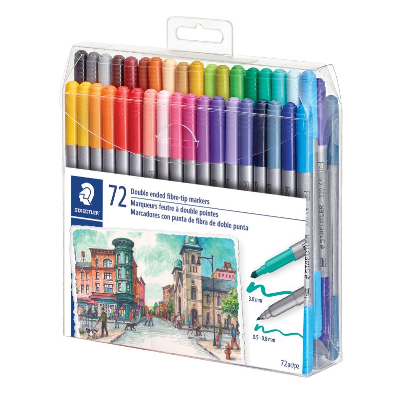 72ct Twin Tip Markers - Staedtler