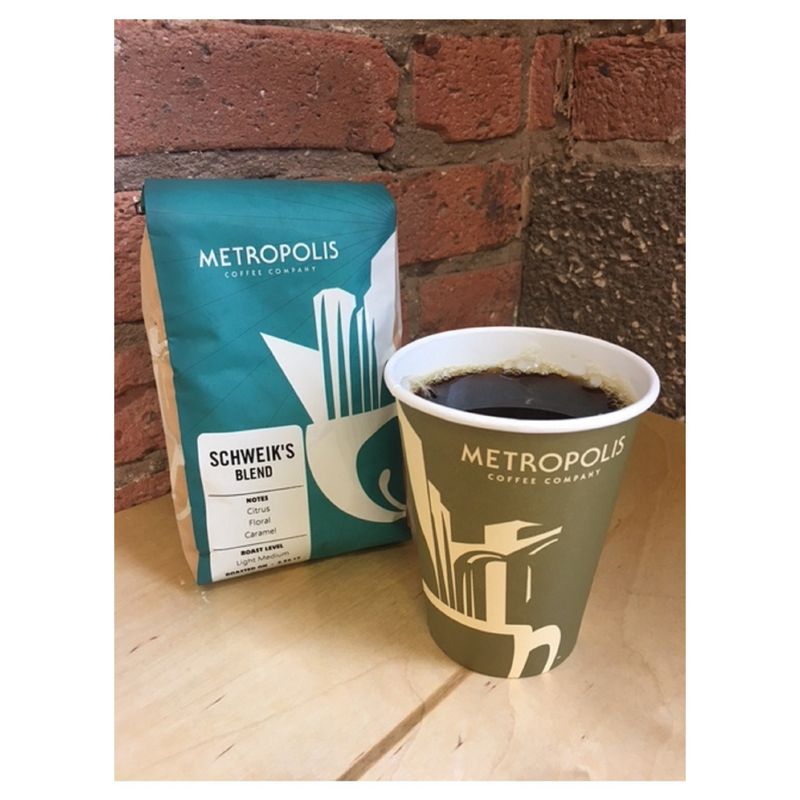 Metropolis Coffee Schweik's Blend Light Medium Roast Whole Bean Coffee - 12oz