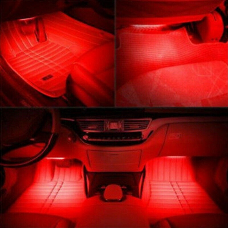 2x 10cm Waterproof Red /Green 5050 Led Strip Lights Dc 12V Caravan Boat Car