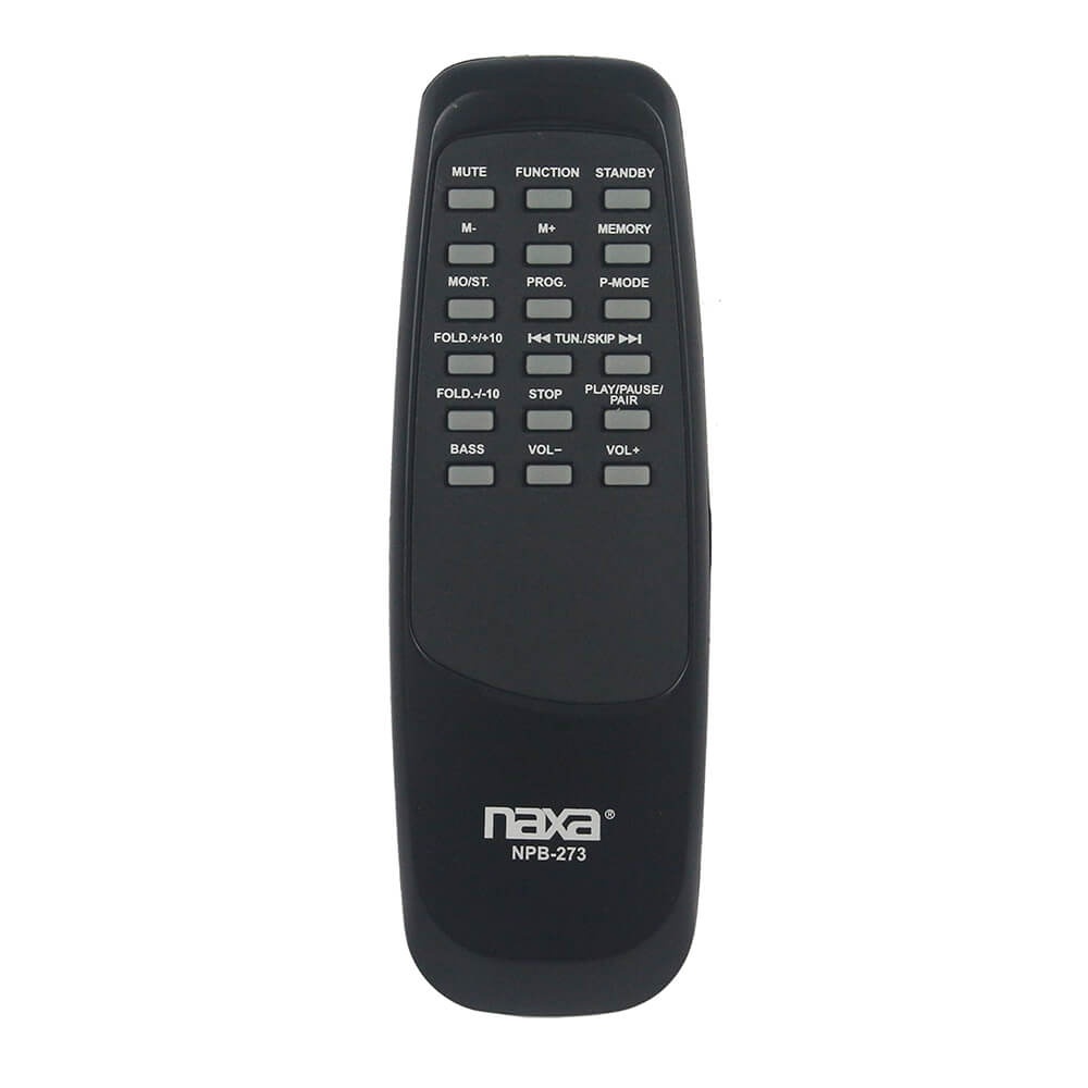 Naxa NPB273 Portable Bluetooth Stereo with Subwoofer and USB Input