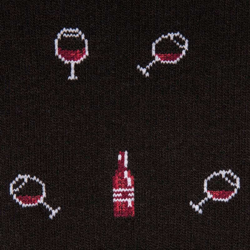 Dr. Motion Women's Wine Mild Compression Knee High Socks - Black 4-10