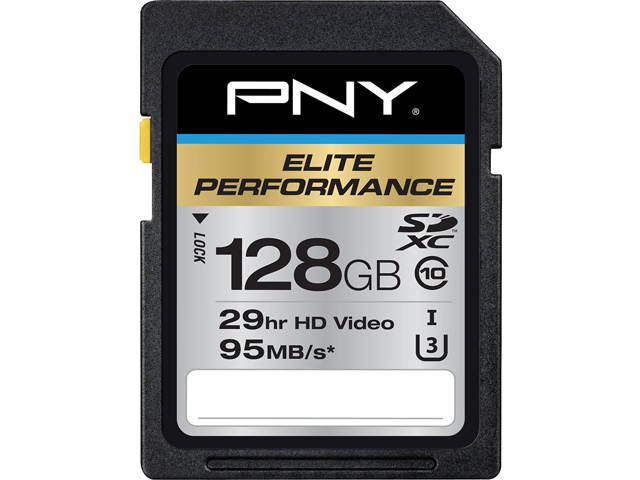 PNY 512GB Elite Performance SDXC UHS-I/U3 Class 10 Memory Card, Speed Up to 95MB/s (P-SDX512U3H-GE)