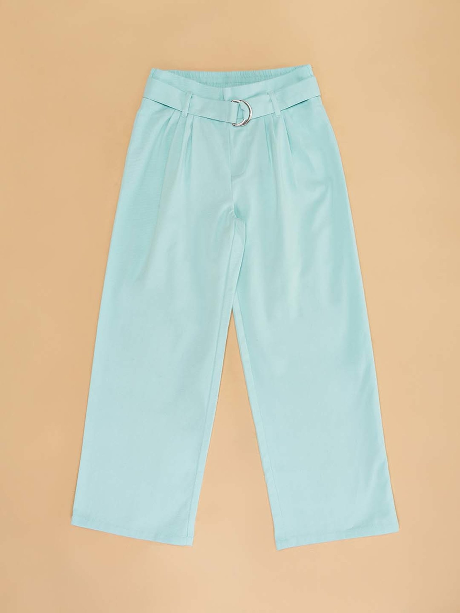 METTLE Girls Navy Solid Joggers