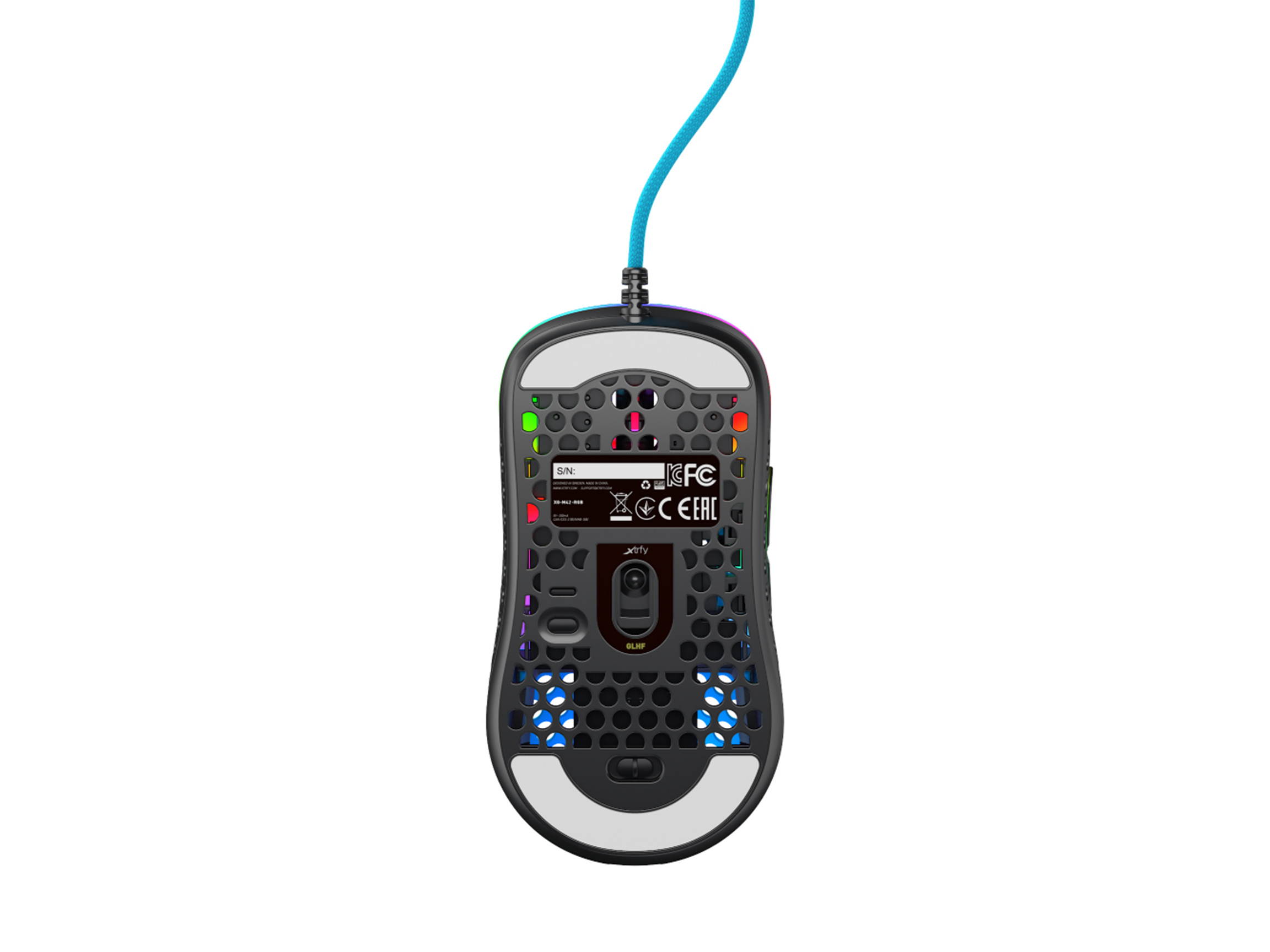 xtrfy M42 RGB Miami Blue Wired Optical Ultra-Light Gaming Mouse