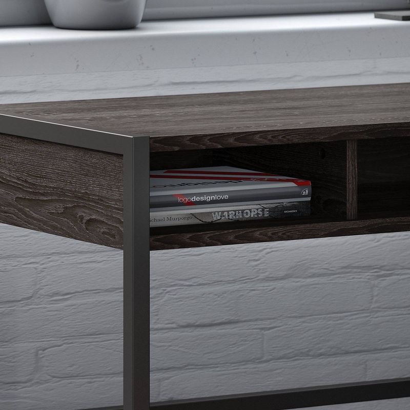 Atria Desk Return Charcoal Gray - Kathy Ireland Office