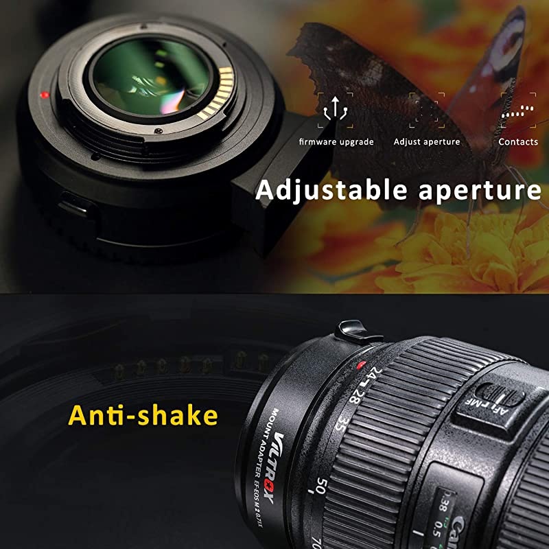 EF-EOS M2 Speed Booster Canon 0.71x Autofocus Speedbooster Canon EF-M Lens Adapter Compatible with Canon EF to m50 m200 m6 m5 m50 ii m6 ii
