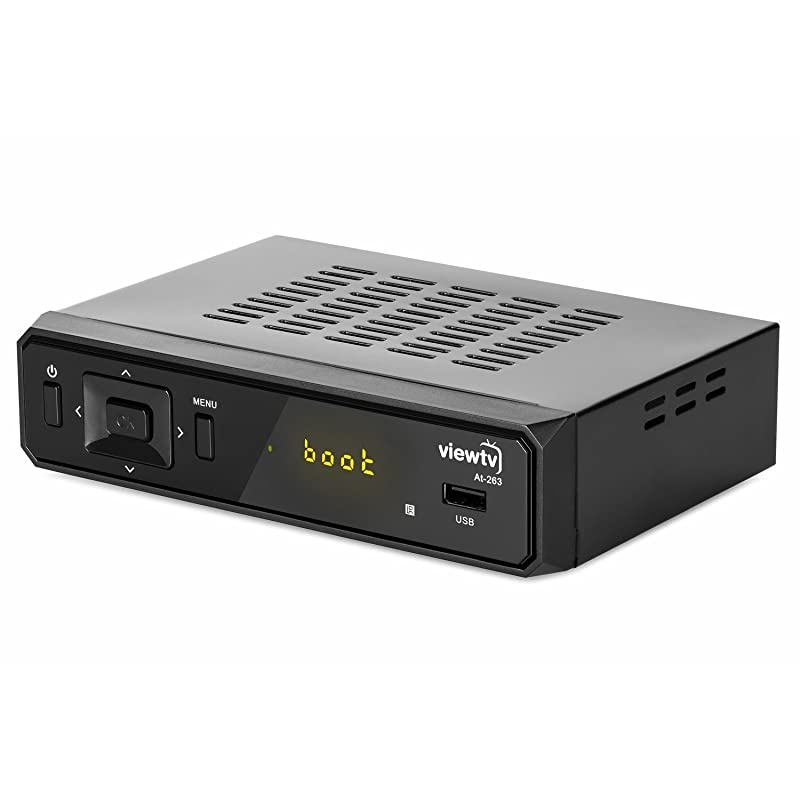 AT263 ATSC Digital TV Converter Box and HDMI Cable w Recording PVR Function HDMI Out Coaxial Out Composite Out USB Input