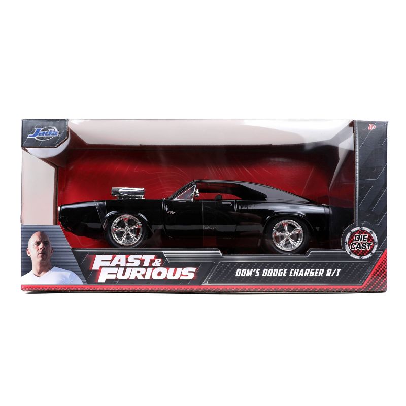 Fast & Furious '70 Dodge Charger 1:24 Scale Die-Cast Vehicle - Black