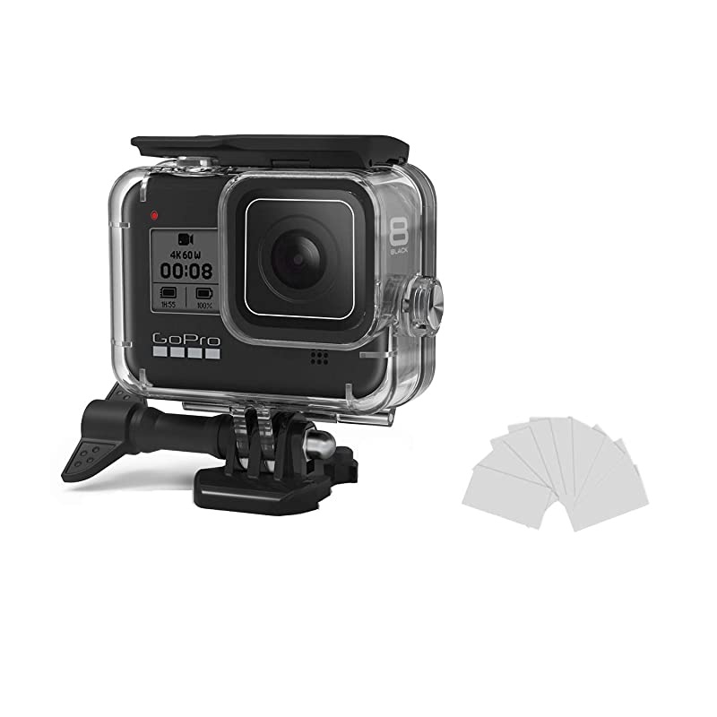 Waterproof Case for GoPro Hero 8 Accessories Housing Case Diving Protective Housing Shell 60M for Go Pro Hero 8 Action Camera with Bracket Accessory