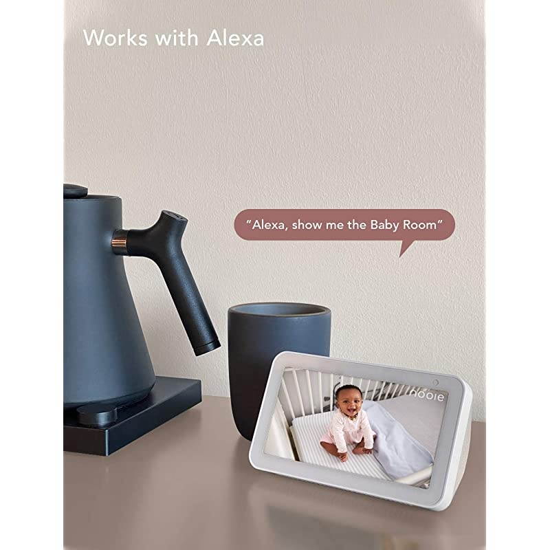 Baby Monitor, WiFi Pet Camera Indoor, 360-degree Wireless IP Nanny Camera, 1080P Home Security Camera, Motion Tracking, IR Night Vision, Works with Alexa, Two-Way Audio