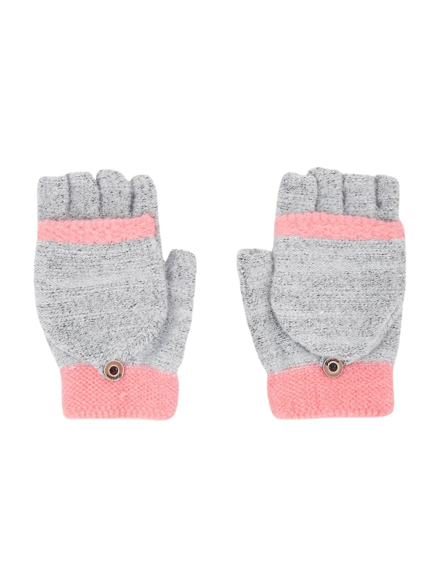 Byford by Pantaloons Grey Solid Gloves