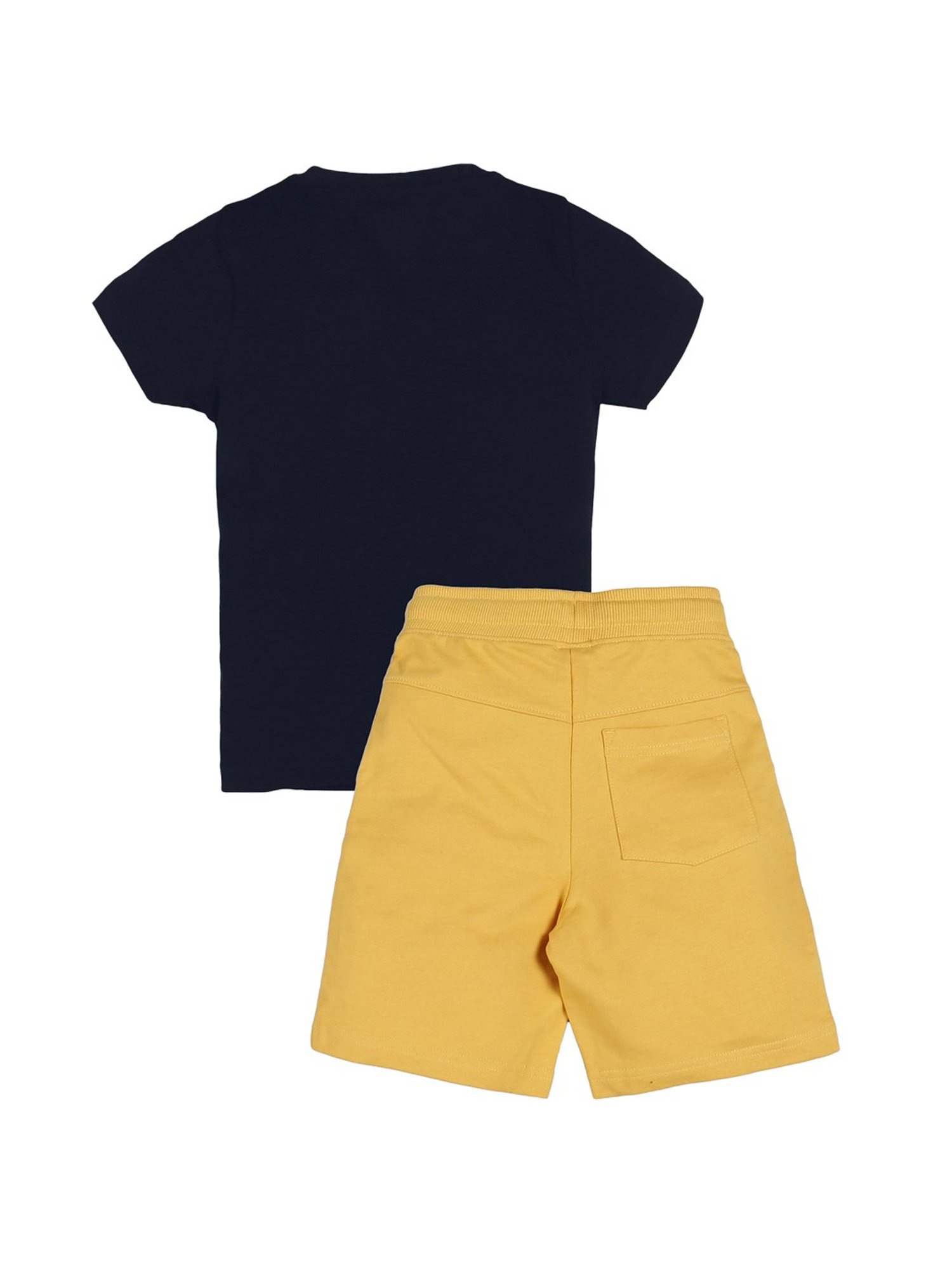 GJ baby Green & White Cotton Camouflage Full Sleeves T-Shirt Set