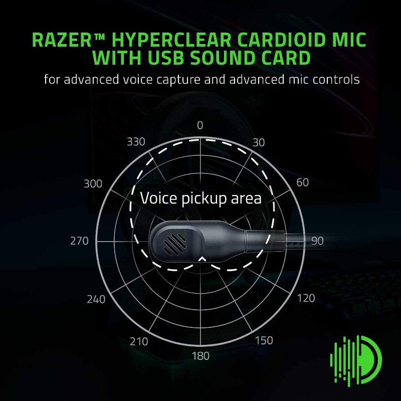 Razer BlackShark V2 - Wired Gaming Headset - THX 7.1 Spatial Surround Sound