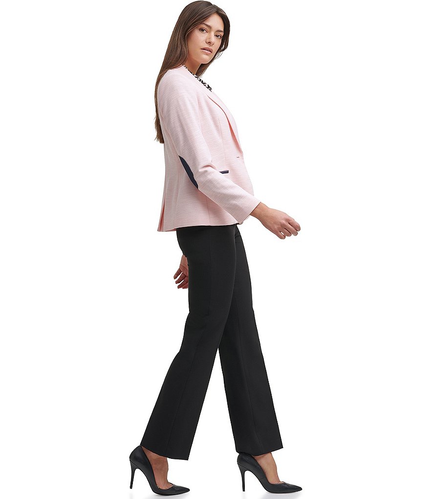 Eva Varro Solid Knit Jersey Banded Hem Pull-On Harem Pants