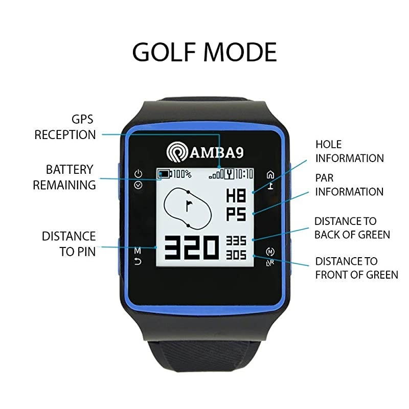 GPS Golf Watch Bundle with 1 Dozen Volvik Golf Balls 5 Ball Markers and 1 Magnetic Hat Clip Rangefinder with Preloaded Courses Step Tracking Distance to Hole Measurements and Par Info