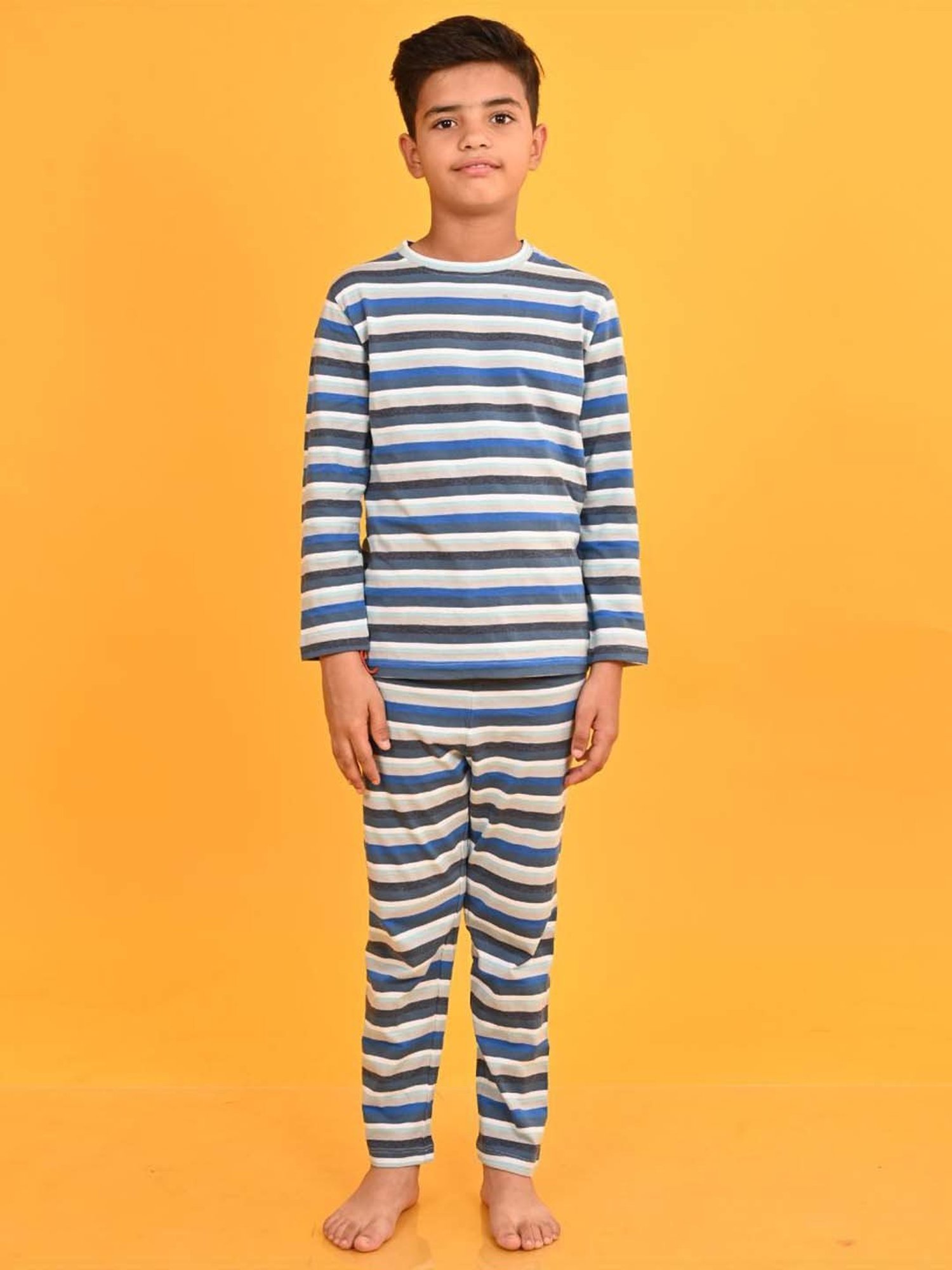 Nite Flite Boys Navy & Grey Born to Play Cricket Pyjama Set