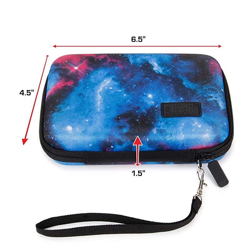 Travel Electronics Organizer 65 Inch Zipper Case with Hard Shell Case Exterior and Accessory Pocket Charger Organizer Accessory Organizer Cable Travel Organizer and More Galaxy