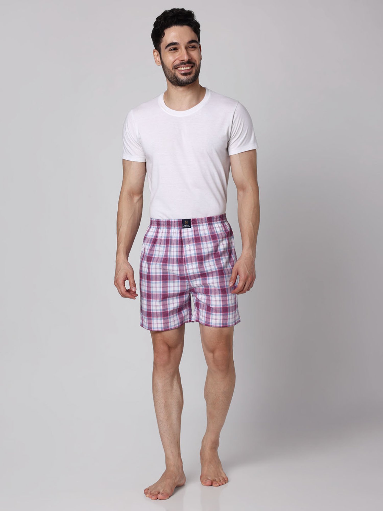 Urban Scottish Multi Cotton Regular fit Print Boxers-Pack of 3