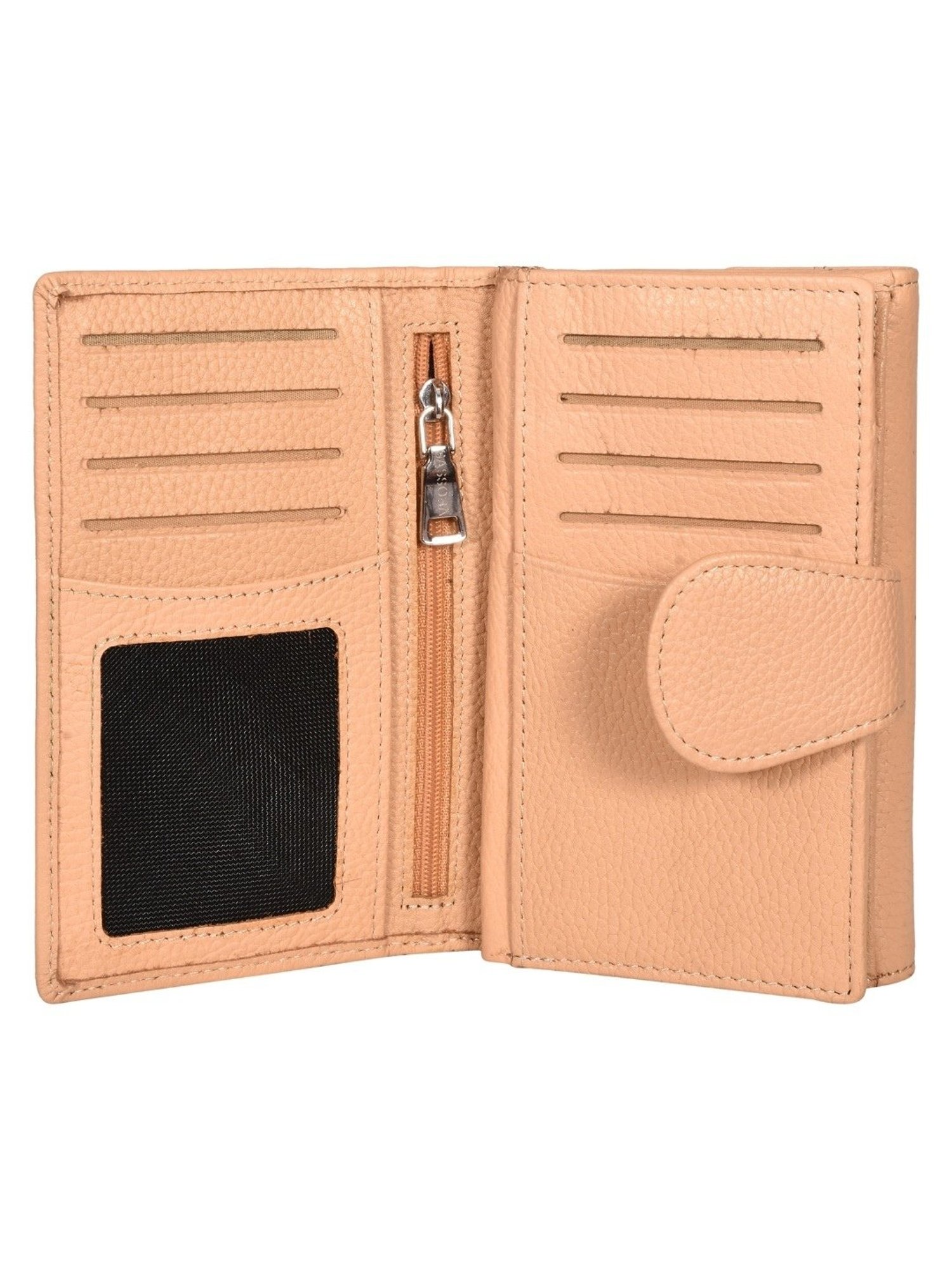 SASSORA QIU Beige Leather Wallet