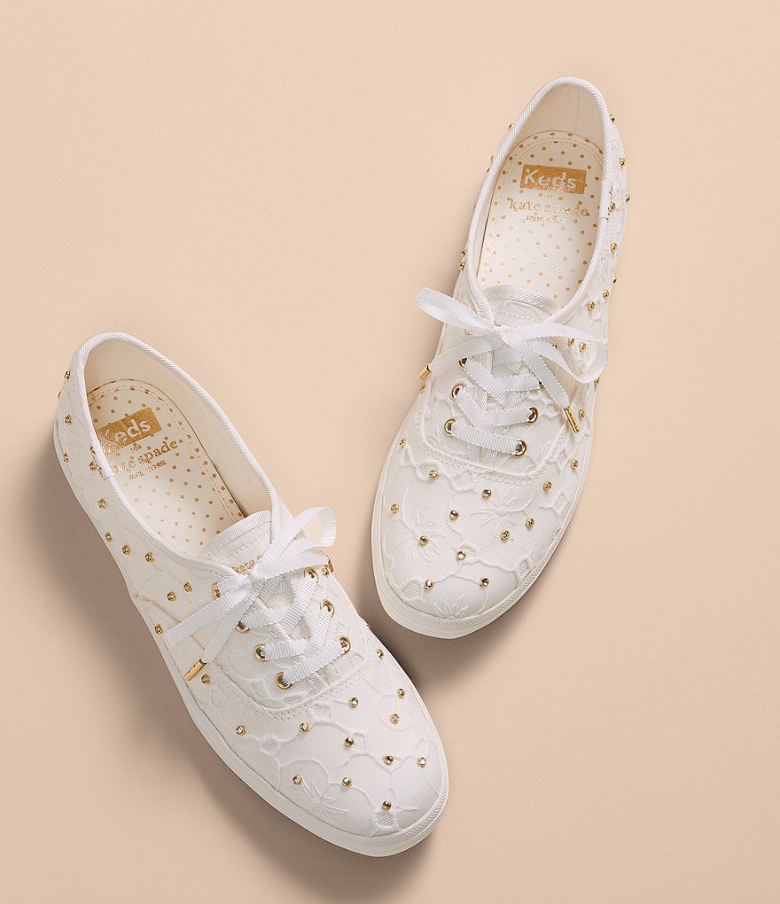 Kurt Geiger London Lexi Eagle Glitter Leather Lace-Up Sneakers