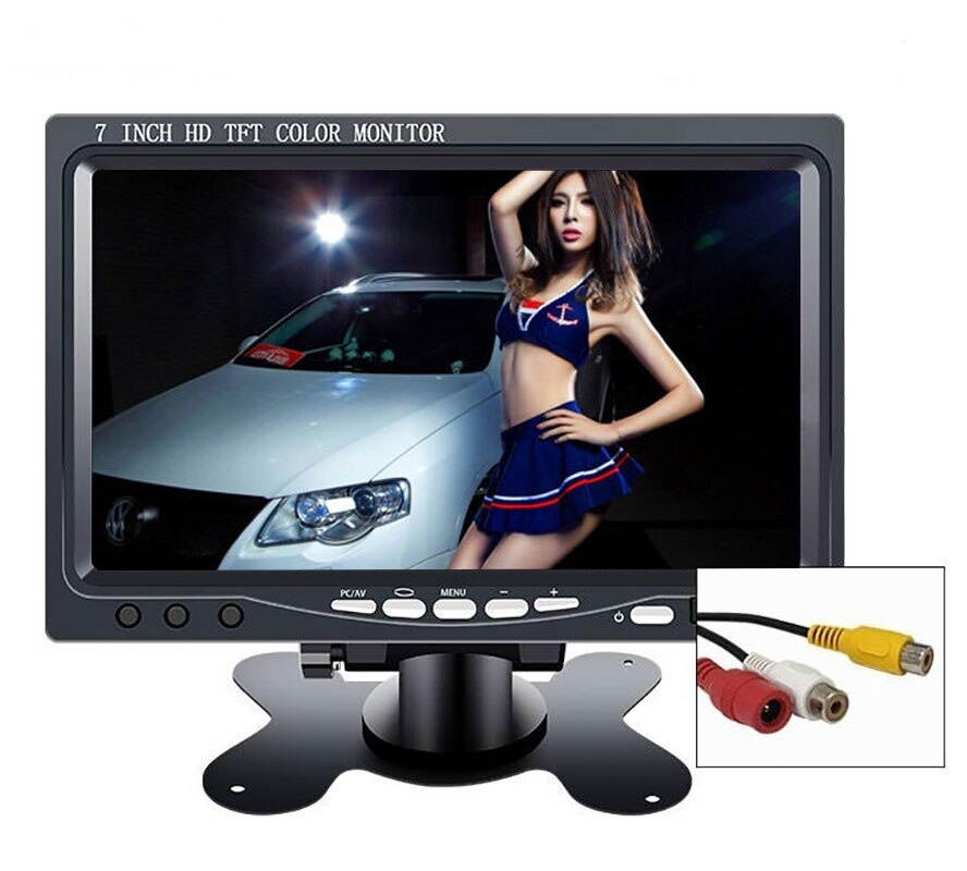 10.1" monitor 1024*600 2 AV Input for Car Reverse Rearview Camera CCTV mini lcd portable screen display small 7 inch Monitor pc