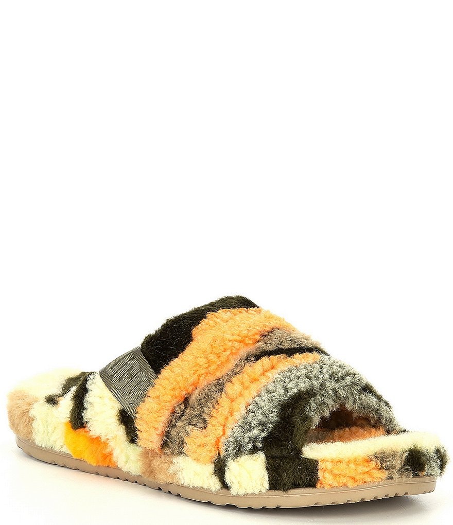 UGG&reg; Men's Scuff Logo Suede Slippers