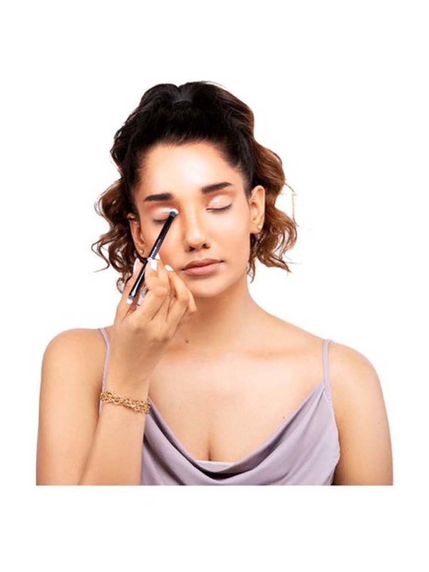 SUGAR Cosmetics Blend Trend Dual Eyeshadow Brush 413 Flat + Round Xl