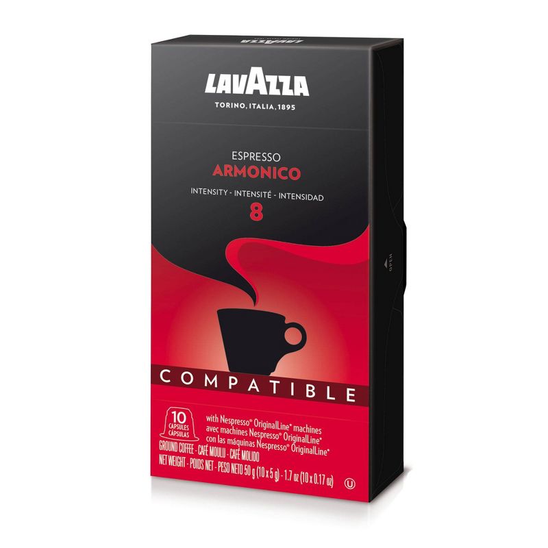 Lavazza Armonico Dark Roast Nespresso Compatible Capsules - 10ct
